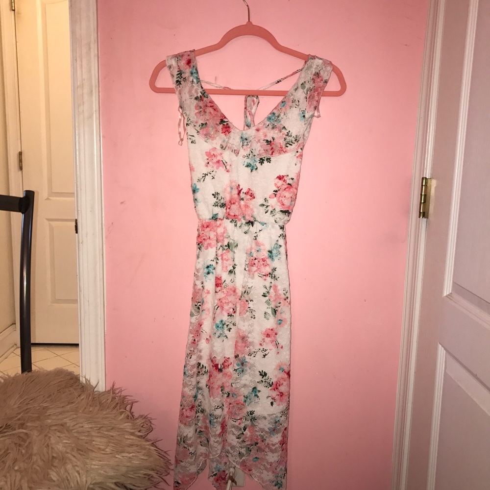White Floral Dress